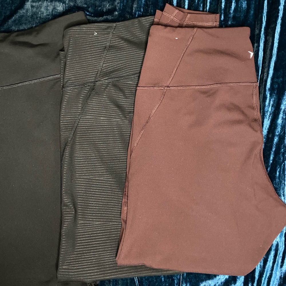 Old Navy high waisted leggings (3 pairs)